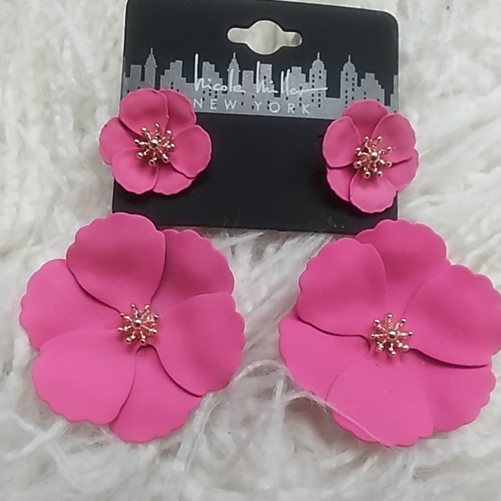 Nicole Miller New York statement earrings